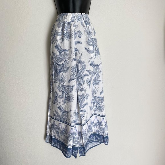 Tribal sz VARIOUS SIZES floral boho bohemian hippie high waisted wide leg ankle - Picture 3 of 10